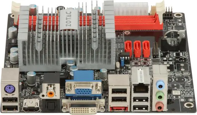 Alt view image 2 of 5 - ZOTAC IONITX-B-E Intel Atom 230 1.6GHz NVIDIA ION Mini ITX ION Platform Motherboard/CPU Combo