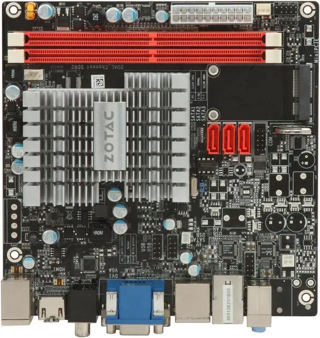 Alt view image 3 of 5 - ZOTAC IONITX-B-E Intel Atom 230 1.6GHz NVIDIA ION Mini ITX ION Platform Motherboard/CPU Combo