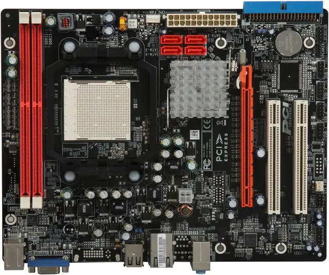 Alt view image 3 of 5 - ZOTAC GF8200-D-E AM3/AM2+ NVIDIA GeForce 8200 Micro ATX AMD Motherboard