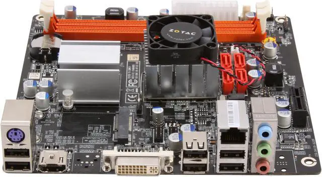 Alt view image 2 of 5 - ZOTAC IONITX-G-E Intel Atom 330 (1.6GHz, dual-core) NVIDIA ION Mini ITX Motherboard / CPU Combo
