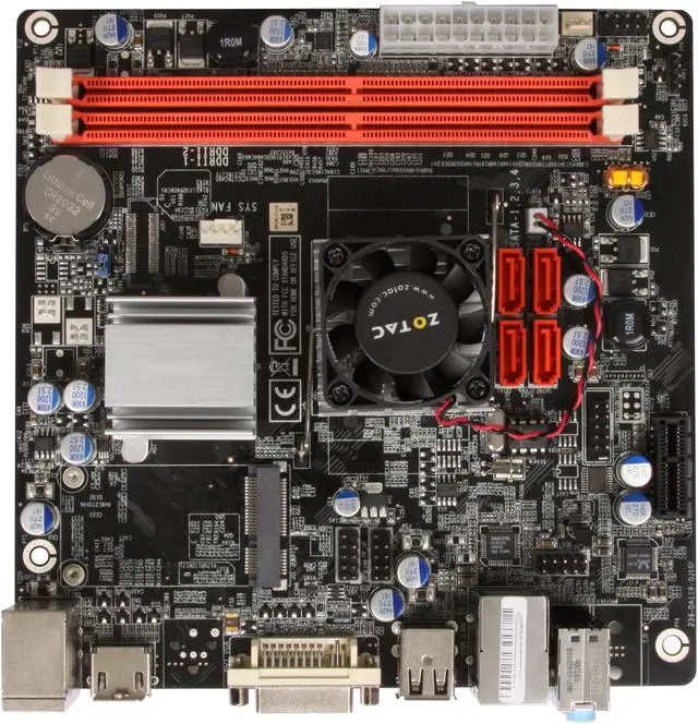 Alt view image 3 of 5 - ZOTAC IONITX-E-E Intel Atom 230 (1.6 GHz, single-core) NVIDIA ION Mini ITX Motherboard / CPU Combo