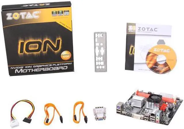 Alt view image 5 of 5 - ZOTAC IONITX-E-E Intel Atom 230 (1.6 GHz, single-core) NVIDIA ION Mini ITX Motherboard / CPU Combo