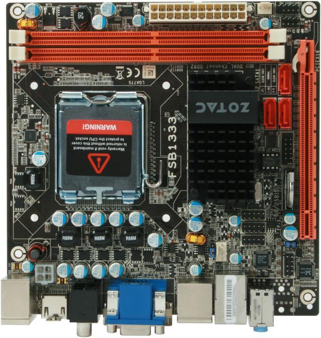Alt view image 3 of 5 - ZOTAC GF9300-I-E LGA 775 NVIDIA GeForce 9300 HDMI Mini ITX Intel Motherboard