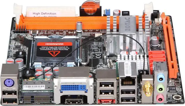 Alt view image 2 of 5 - ZOTAC G43ITX-A-E LGA 775 Intel G43 HDMI Mini ITX Intel Motherboard