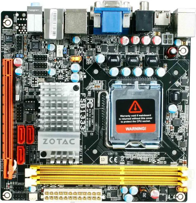 Alt view image 3 of 5 - ZOTAC GF9300-K-E LGA 775 NVIDIA GeForce 9300 HDMI Mini ITX Intel Motherboard