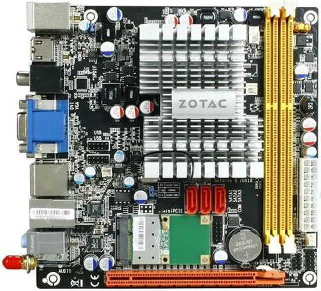 Alt view image 3 of 5 - ZOTAC IONITX-L-E Intel Atom 330 (1.6GHz, dual-core) PBGA437 NVIDIA ION Mini ITX Motherboard / CPU Combo