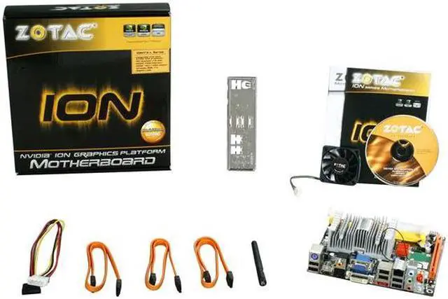 Alt view image 5 of 5 - ZOTAC IONITX-L-E Intel Atom 330 (1.6GHz, dual-core) PBGA437 NVIDIA ION Mini ITX Motherboard / CPU Combo