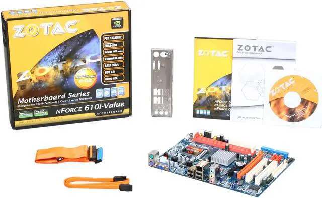 Alt view image 5 of 5 - ZOTAC NF610I-L-E LGA 775 NVIDIA GeForce 7050 / nForce 610i Micro ATX Intel Motherboard