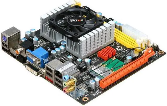 Main image of ZOTAC IONITX-P-E Intel Celeron SU2300 (1.2 GHz dual-core) NVIDIA ION Mini ITX Motherboard / CPU Combo