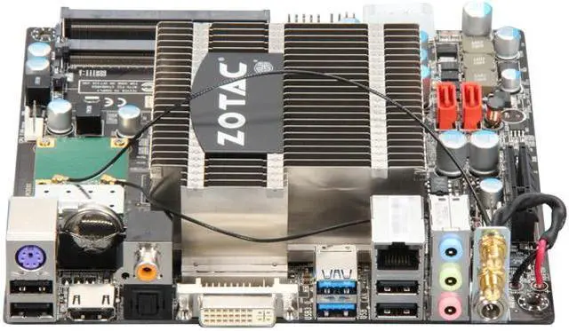 Alt view image 2 of 5 - ZOTAC IONITX-T-U Intel Atom D525 (1.8GHz, Dual-Core) Intel NM10 Mini ITX Motherboard / CPU Combo