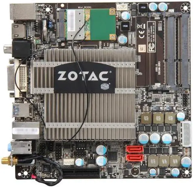 Alt view image 3 of 5 - ZOTAC IONITX-T-U Intel Atom D525 (1.8GHz, Dual-Core) Intel NM10 Mini ITX Motherboard / CPU Combo