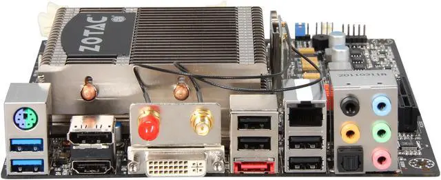 Alt view image 2 of 5 - ZOTAC FUSION350-A-E AMD E-350 APU (1.6GHz, Dual-Core) AMD Hudson M1 Mini ITX Motherboard / CPU Combo