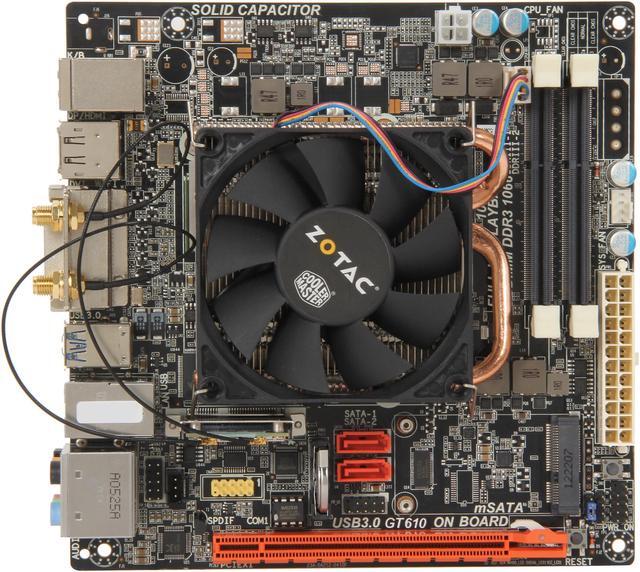 Alt view image 2 of 4 - ZOTAC D2550ITXS-A-E(D2550-ITX WiFi Supreme) Intel Atom D2550 BGA559 Intel NM10 Mini ITX Motherboard / CPU Combo