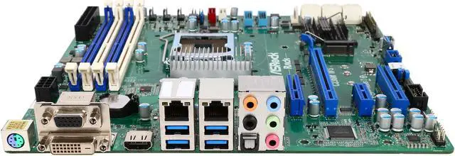 Alt view image 2 of 5 - ASRock Rack C236M WS Micro ATX Server Motherboard LGA1151 Intel C236