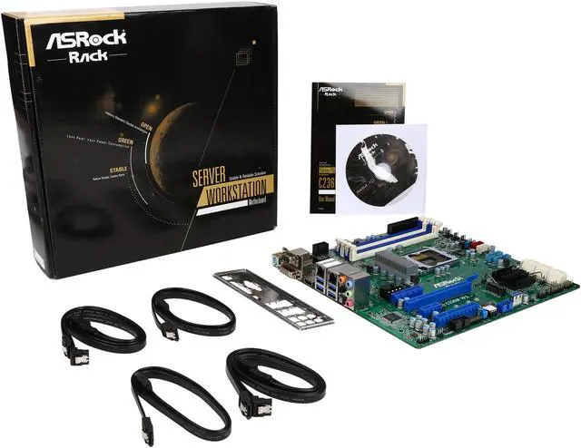 Alt view image 5 of 5 - ASRock Rack C236M WS Micro ATX Server Motherboard LGA1151 Intel C236
