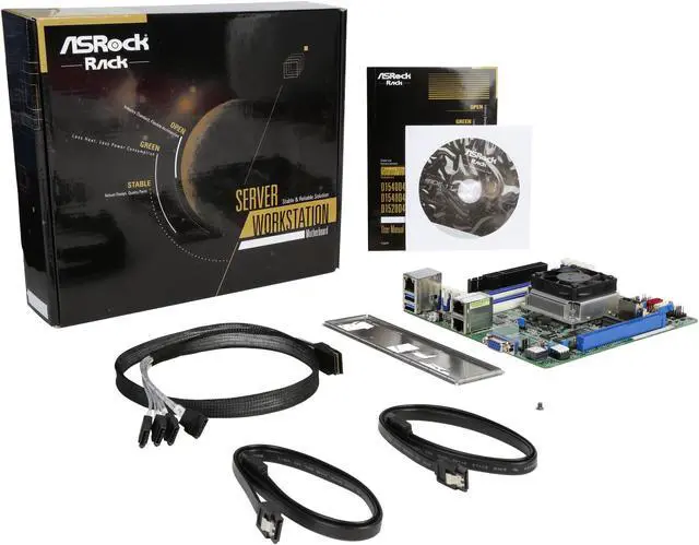 Alt view image 5 of 5 - AsRock Rack D1540D4I Mini ITX Server Motherboard Intel Xeon D1540 Processor FCBGA 1667