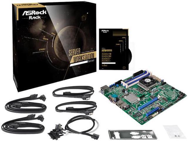 Alt view image 6 of 6 - ASRock D1521D4U-2L+ uATX Server Motherboard