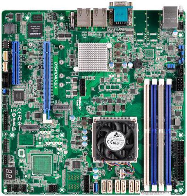 Alt view image 2 of 6 - ASRock D1521D4U-2L+ uATX Server Motherboard