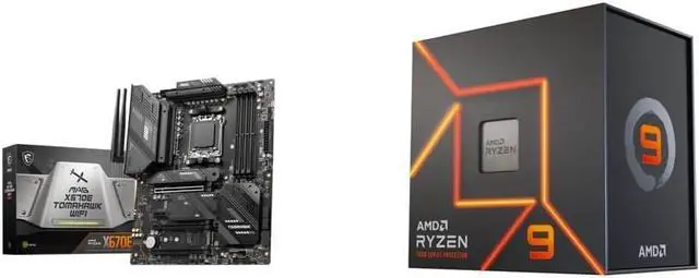 Main image of Super Bundle AMD Ryzen 9 7900X CPU/MSI MAG X670E TOMAHAWK Motherboard
