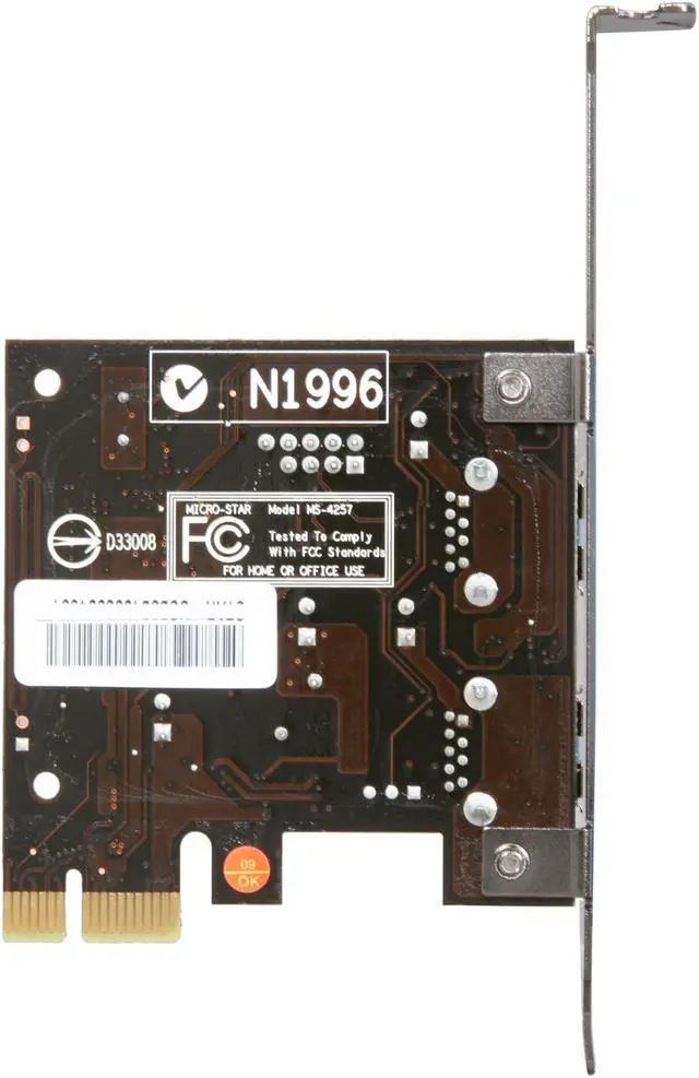 Alt view image 3 of 4 - MSI Model Star-USB3 USB 3.0 Card