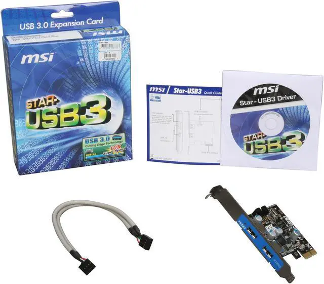 Alt view image 4 of 4 - MSI Model Star-USB3 USB 3.0 Card