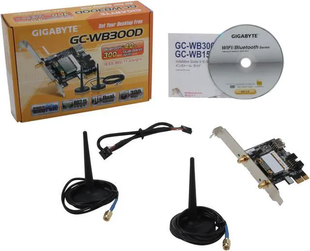 Alt view image 6 of 6 - GIGABYTE Model GC-WB300D Exclusive Bluetooth 4.0/WiFi Expansion Card