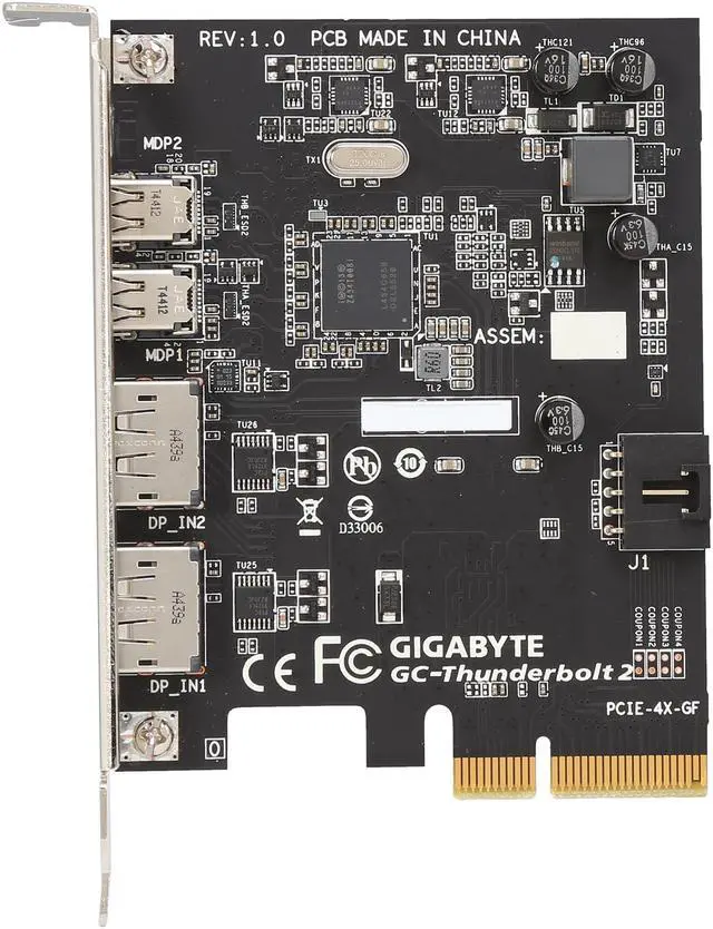 Alt view image 3 of 5 - GIGABYTE Model GC-THUNDERBOLT 2 card with dual Thunderbolt™ 2 ports