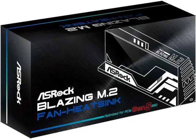 Main image of ASRock Blazing M.2 Gen5 Fan-Heatsink TYPE-3