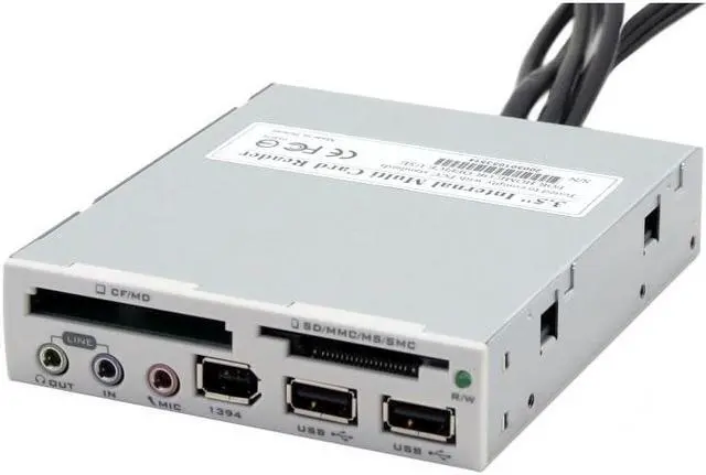 Main image of Koutech IO-FPM420 4-in-1 IEEE 1394 & USB 2.0 3.5" Internal Multi I/O Card Reader with USB 2.0 / FireWire 1394a / Audio Ports