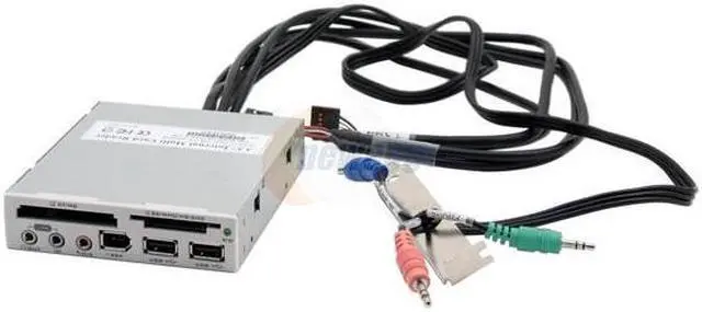 Alt view image 2 of 4 - Koutech IO-FPM420 4-in-1 IEEE 1394 & USB 2.0 3.5" Internal Multi I/O Card Reader with USB 2.0 / FireWire 1394a / Audio Ports