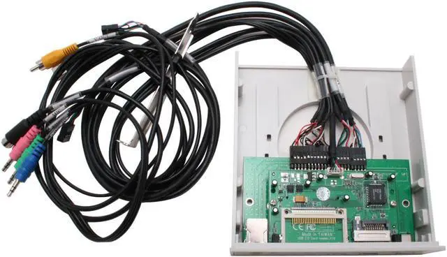 Alt view image 3 of 7 - Multifunction Front Panel Card Reader with USB2.0/1394a/Audio/Video Ports