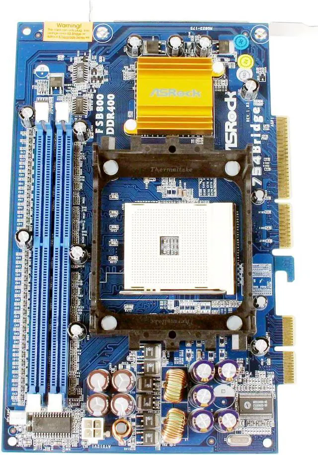 Alt view image 2 of 4 - ASRock Model 754 Bridegecard Bridegecard for K7Upgrade-880 Motherboards