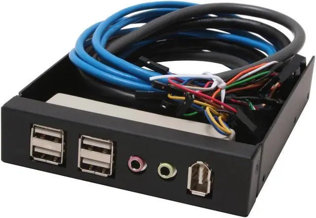 Main image of Aluminum USB/1394/Audio Panel ( Black )