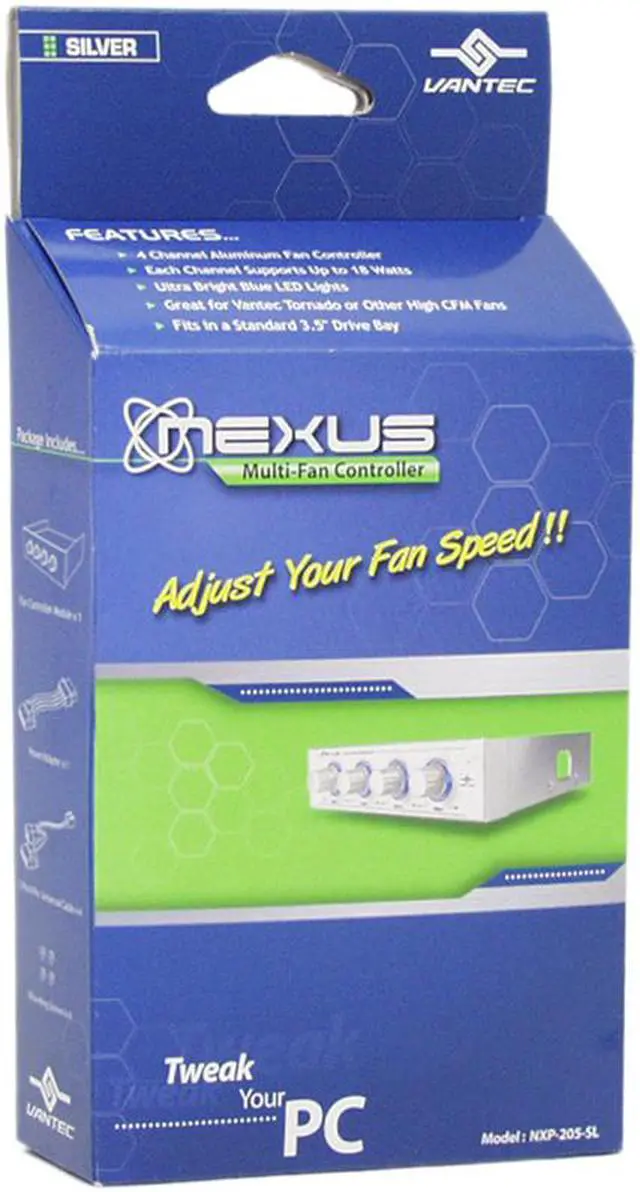 Alt view image 3 of 3 - Silver Fan Controller Panel