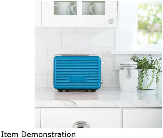Alt view image 3 of 3 - Bella BLA14095 Teal Linea Collection 2-Slice Toaster with Extra Wide Slot, Color Teal