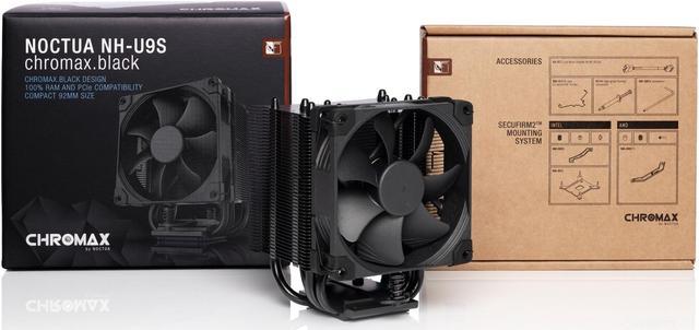Alt view image 6 of 6 - Noctua NH-U9S chromax.Black, 92mm Single-Tower CPU Cooler (Black)
