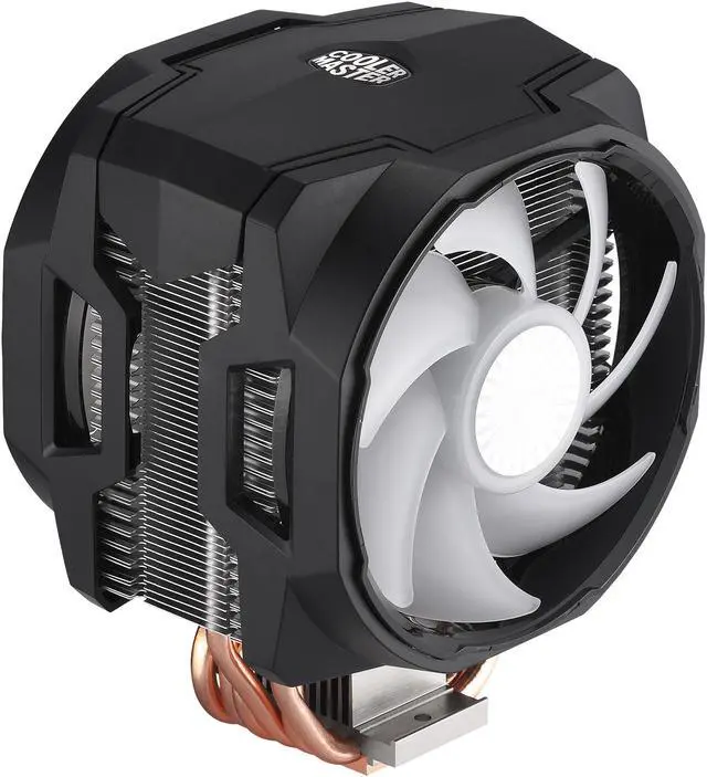 Alt view image 4 of 12 - Cooler Master MasterAir MA610P ARGB CPU Air Cooler - with Addressable RGB Controller, Dual SickleFlow 120mm ARGB Fan, 6 CDC Heatpipes, ARGB LED Top Cover