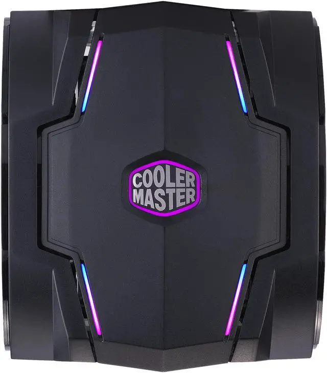 Alt view image 5 of 12 - Cooler Master MasterAir MA610P ARGB CPU Air Cooler - with Addressable RGB Controller, Dual SickleFlow 120mm ARGB Fan, 6 CDC Heatpipes, ARGB LED Top Cover