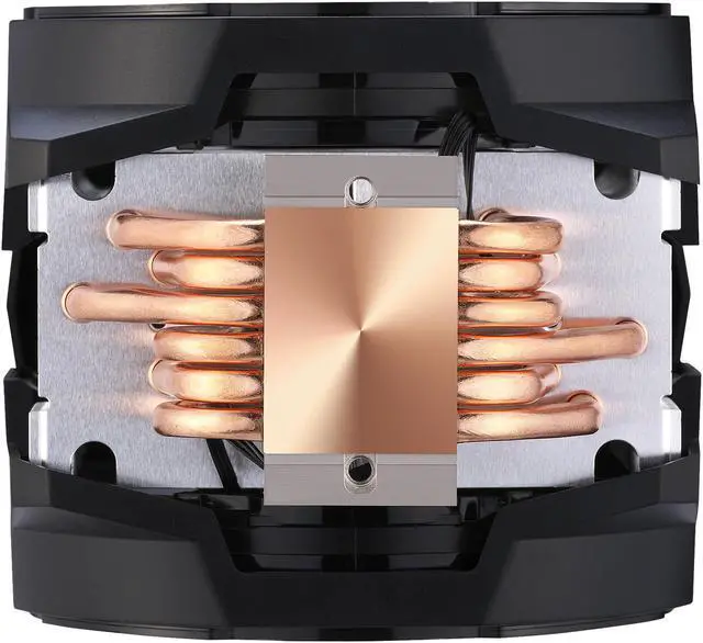 Alt view image 6 of 12 - Cooler Master MasterAir MA610P ARGB CPU Air Cooler - with Addressable RGB Controller, Dual SickleFlow 120mm ARGB Fan, 6 CDC Heatpipes, ARGB LED Top Cover