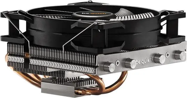 Main image of be quiet! Shadow Rock LP CPU Air Cooler | 130W TDP | Low Profile CPU Cooler | Socket 1700 1200 1150 1151 1155 2011 Square ILM Compatible | AMD 4/5 and Intel Support | Low Noise | Silver/Black | BK002