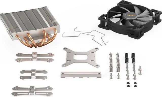 Alt view image 6 of 6 - be quiet! Shadow Rock LP CPU Air Cooler | 130W TDP | Low Profile CPU Cooler | Socket 1700 1200 1150 1151 1155 2011 Square ILM Compatible | AMD 4/5 and Intel Support | Low Noise | Silver/Black | BK002