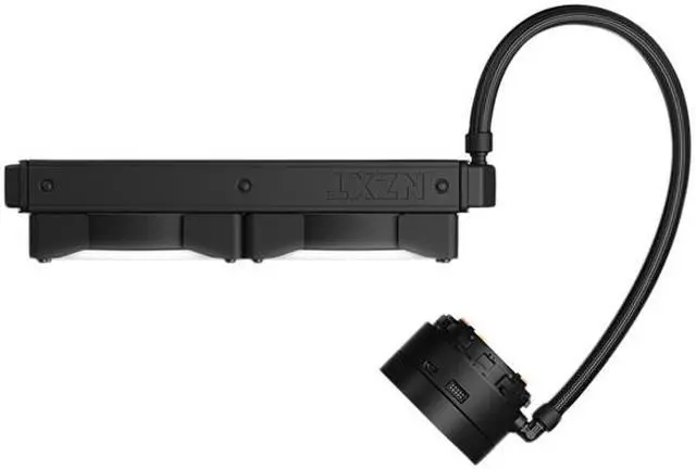 Alt view image 3 of 7 - NZXT Kraken X53 RGB 240mm - RL-KRX53-R1 - AIO RGB CPU Liquid Cooler - Rotating Infinity Mirror Design - Powered By CAM V4 - RGB Connector - Aer RGB V2 120mm Radiator Fans LGA 1700 Compatible