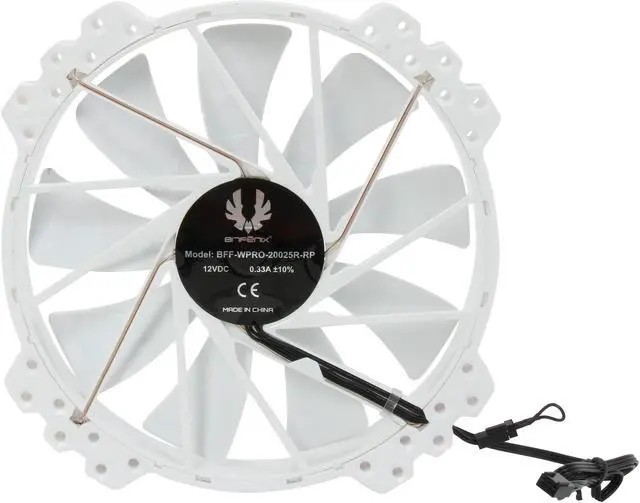 Alt view image 4 of 5 - BitFenix Spectre PRO ALL WHITE Blue LED 200mm Case Fan