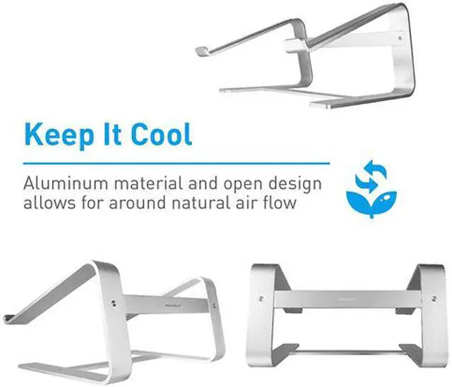 Alt view image 6 of 7 - Macally Aluminum Laptop Stand for All Apple Macbook Pro / Air, Chromebook, Samsung, Acer, HP, Dell, & any Notebook between 10" to 17" (ASTAND)