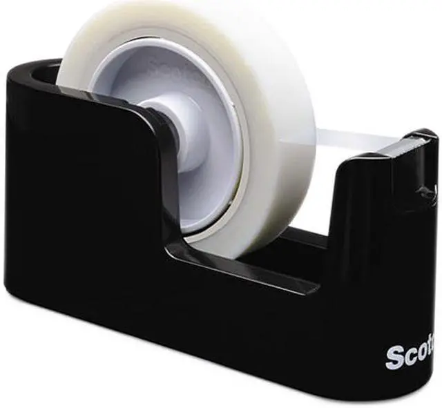 Main image of Scotch Heavy Duty Weighted Desktop Tape Dispenser 3" core Plastic Black C24
