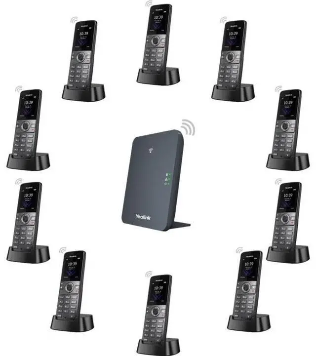 Alt view image 4 of 6 - Yealink W73H Handset, Cordless - DECT - 100 Phone Book/Directory Memory - 1.8" Screen Size - Headset Port - 1 Day Battery Talk Time