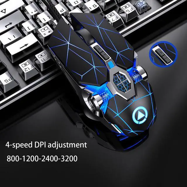 Alt view image 3 of 7 - Professional Wired Gaming Mouse 6 Button 3200DPI LED Optical USB Computer Mouse Game Mice Silent Mouse Mause For PC laptop Gamer