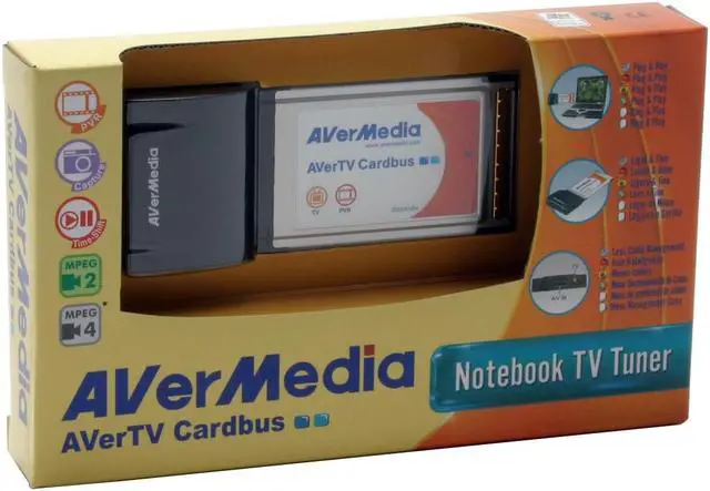 Alt view image 5 of 5 - AVerMedia MTVCARDBUS Laptop TV Tuner/PVR CardBus