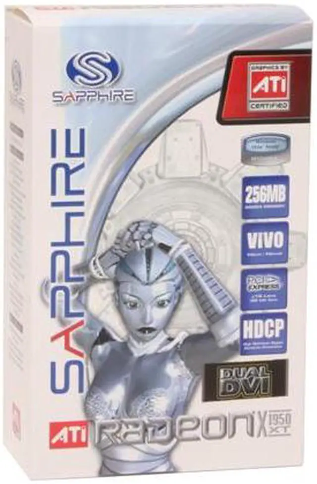 Alt view image 7 of 7 - SAPPHIRE Radeon X1950XT 256MB GDDR3 PCI Express x16 CrossFireX Support Graphics Card 100186L