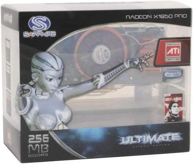 Alt view image 7 of 7 - SAPPHIRE Radeon X1950PRO 256MB GDDR3 PCI Express x16 CrossFireX Support Graphics Card 100176U